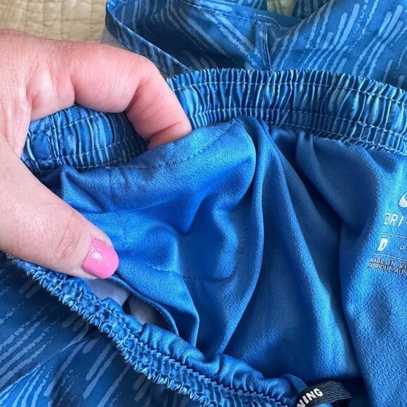 Women's S Nike Blue Running Shorts Liner Drawstring Pocket - Picture 6 of 7